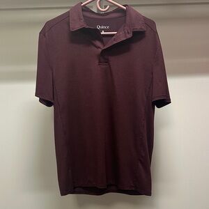 Quince Men's Deep Burgundy Polo Shirt